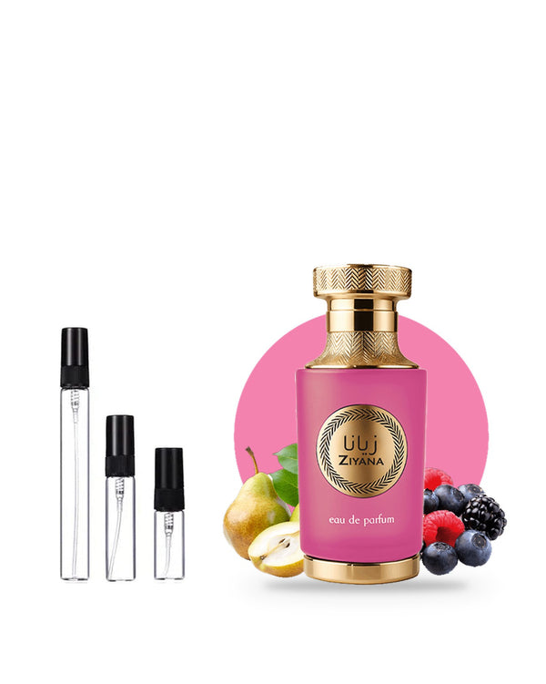 Al Wataniah Ziyana sample – decant in a glass spray vial (2, 5 or 10 ml)