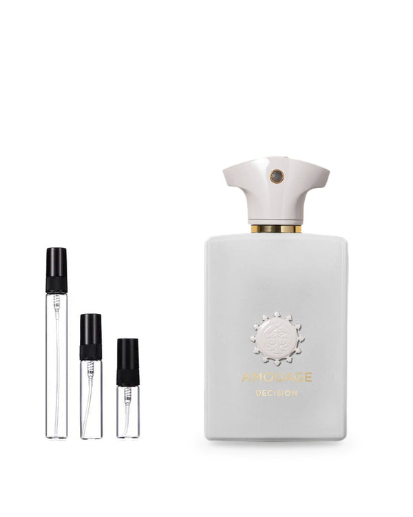 Amouage Decision sample – decant in a glass spray vial (2, 5 or 10 ml)