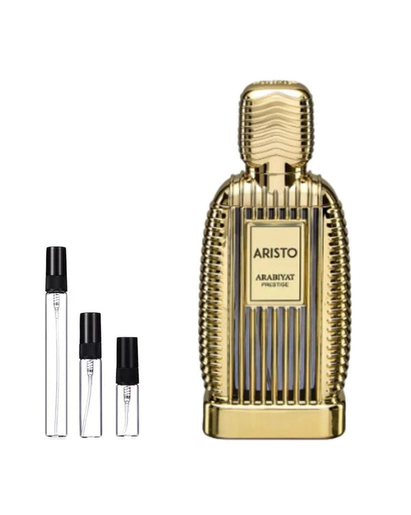 Arabiyat Prestige Aristo sample – decant in a glass spray vial (2, 5 or 10 ml)
