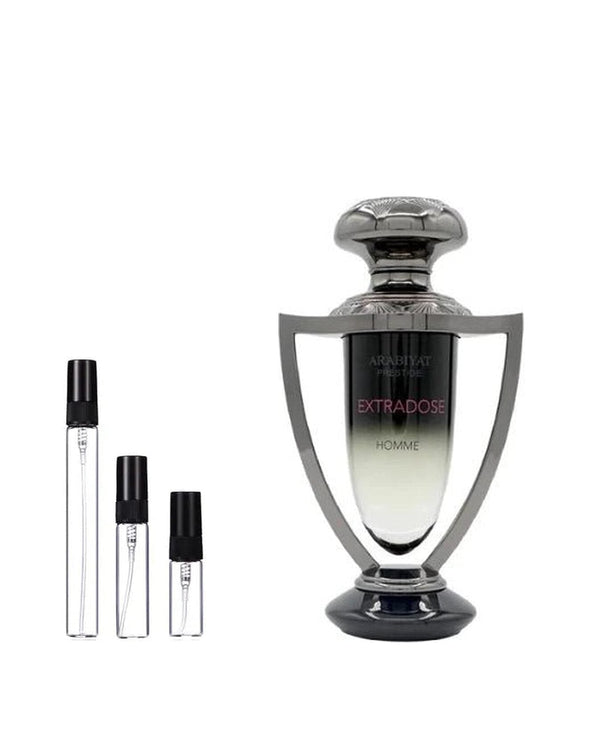 Arabiyat Prestige Extradose Homme sample – decant in a glass spray vial (2, 5 or 10 ml)