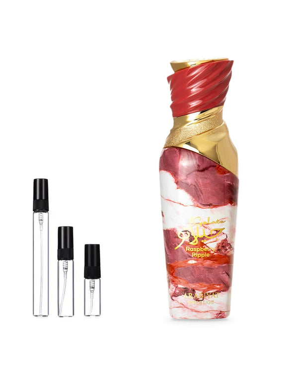 Arabiyat Prestige Gelato Raspberry Ripple sample – decant in a glass spray vial (2, 5 or 10 ml)