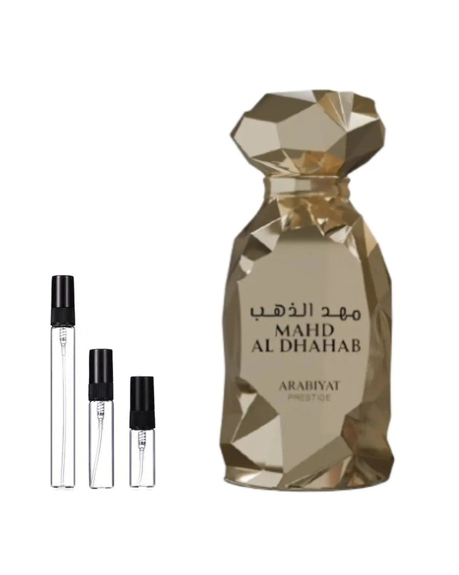 Arabiyat Prestige Mahd Al Dhahab sample – decant in a glass spray vial (2, 5 or 10 ml)
