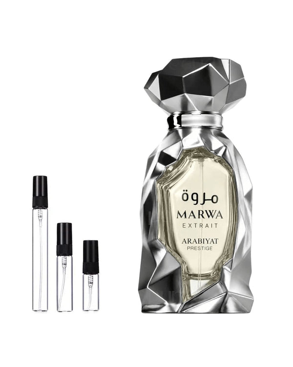 Arabiyat Prestige Marwa Extrait sample – decant in a glass spray vial (2, 5 or 10 ml)