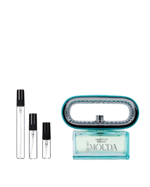 Arabiyat Prestige Mouda sample – decant in a glass spray vial (2, 5 or 10 ml)