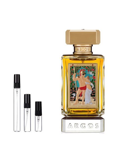 Argos Love Triumphs Over War sample – 10 ml decant in a glass spray vial