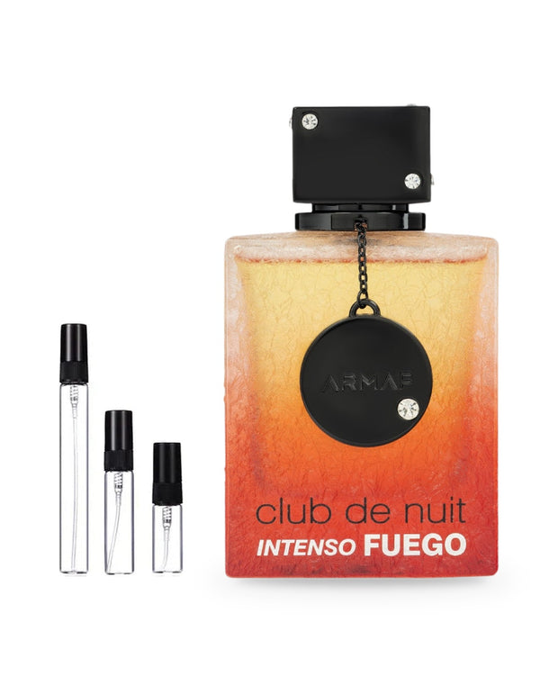 Armaf Club de Nuit Intenso Fuego sample – decant in a glass spray vial (2, 5 or 10 ml)