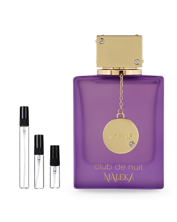 Armaf Club De Nuit Maleka sample – decant in a glass spray vial (2, 5 or 10 ml)