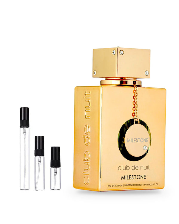 Armaf Club de Nuit Milestone sample – decant in a glass spray vial (2, 5 or 10 ml)