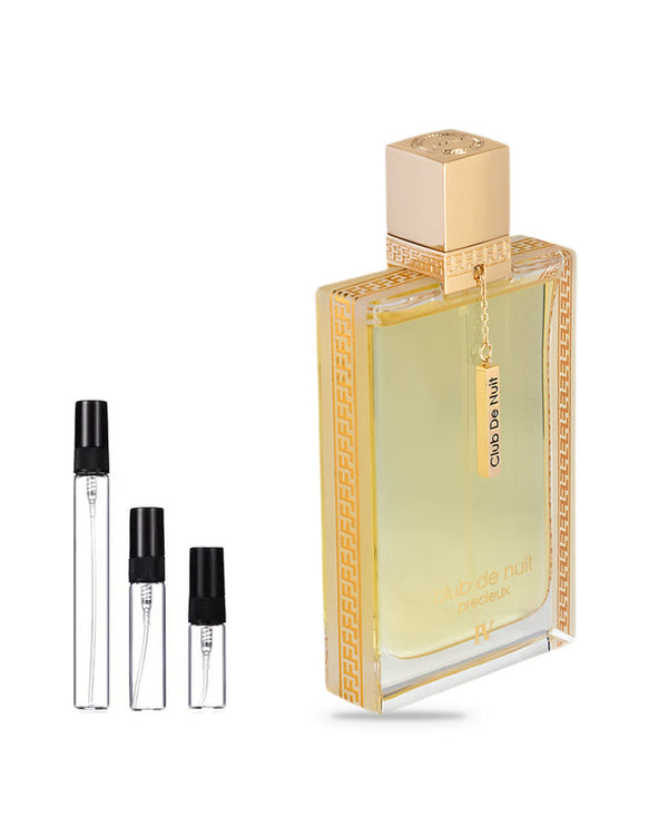 Armaf Club de Nuit Precieux IV sample – decant in a glass spray vial (2, 5 or 10 ml)