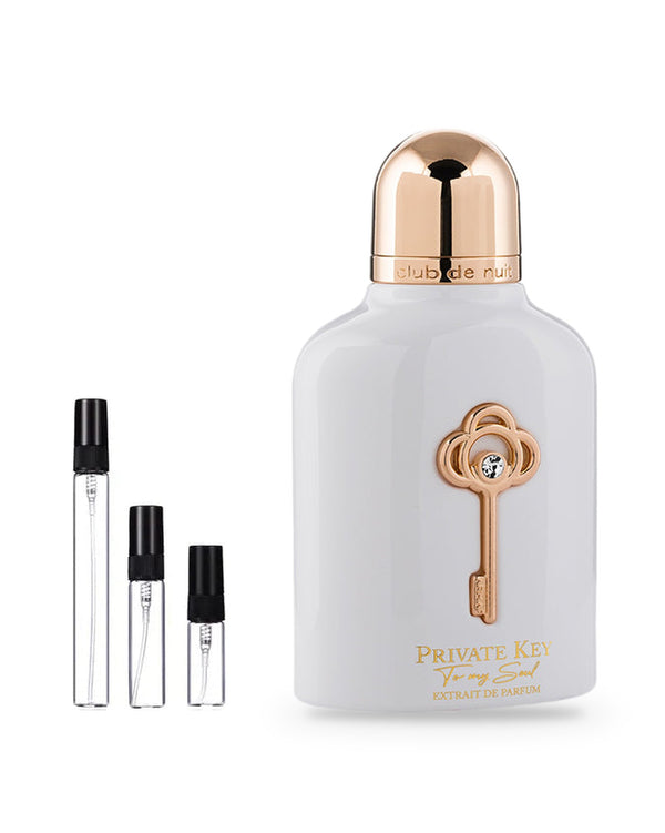 Armaf Club de Nuit Private Key To My Soul sample – decant in a glass spray vial (2, 5 or 10 ml)