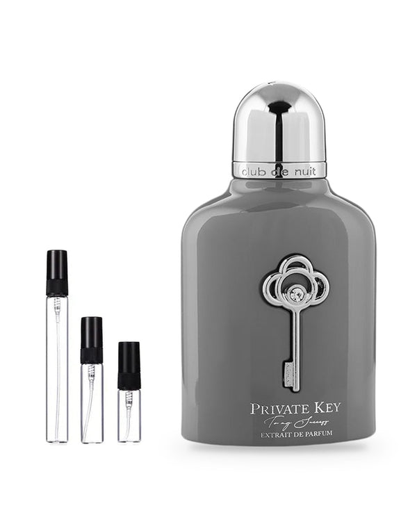 Armaf Club de Nuit Private Key To My Success sample – decant in a glass spray vial (2, 5 or 10 ml)