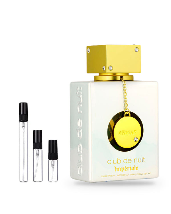 Armaf Club De Nuit White Imperiale sample – decant in a glass spray vial (2, 5 or 10 ml)