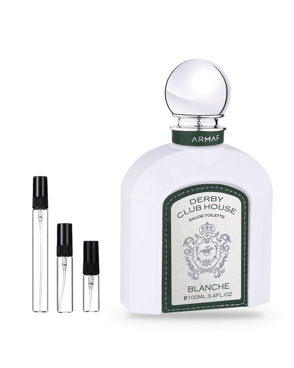 Armaf Derby Club House Blanche Man sample – decant in a glass spray vial (2, 5 or 10 ml)