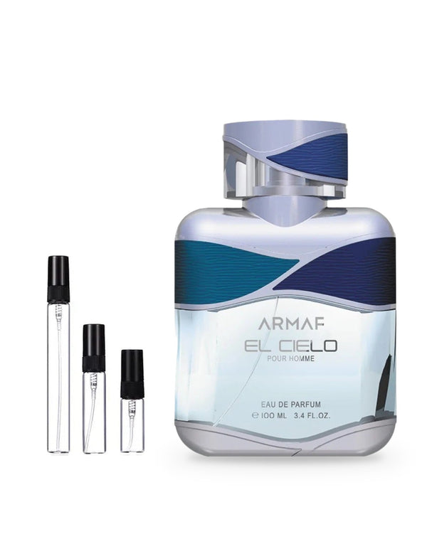 Armaf El Cielo Man sample – decant in a glass spray vial (2, 5 or 10 ml)