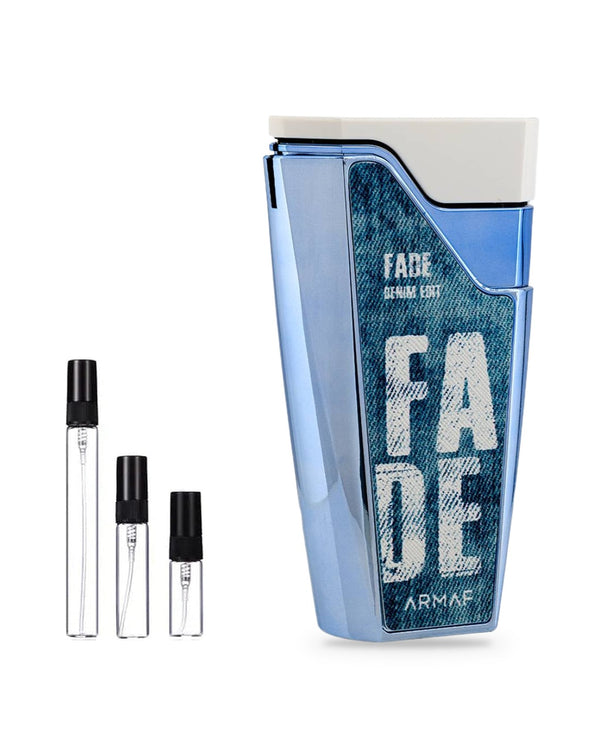 Armaf Fade Denim Edit sample – decant in a glass spray vial (2, 5 or 10 ml)