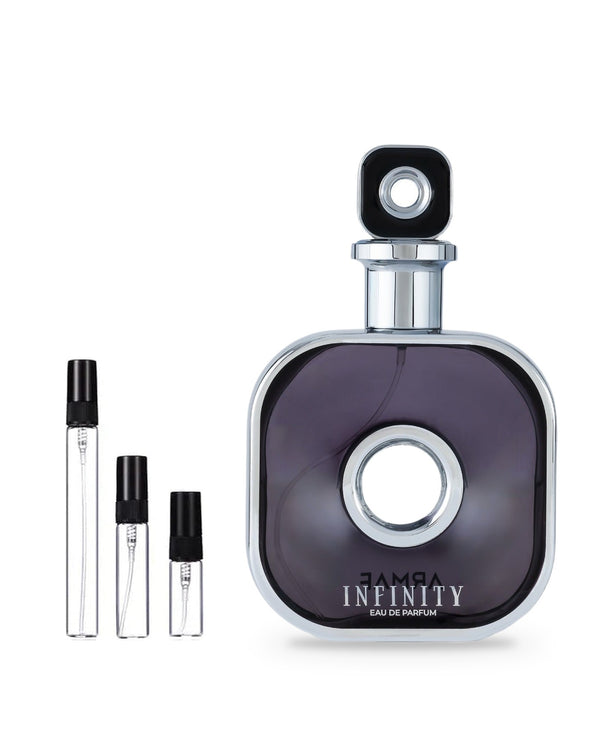 Armaf Infinity Silver sample – decant in a glass spray vial (2, 5 or 10 ml)