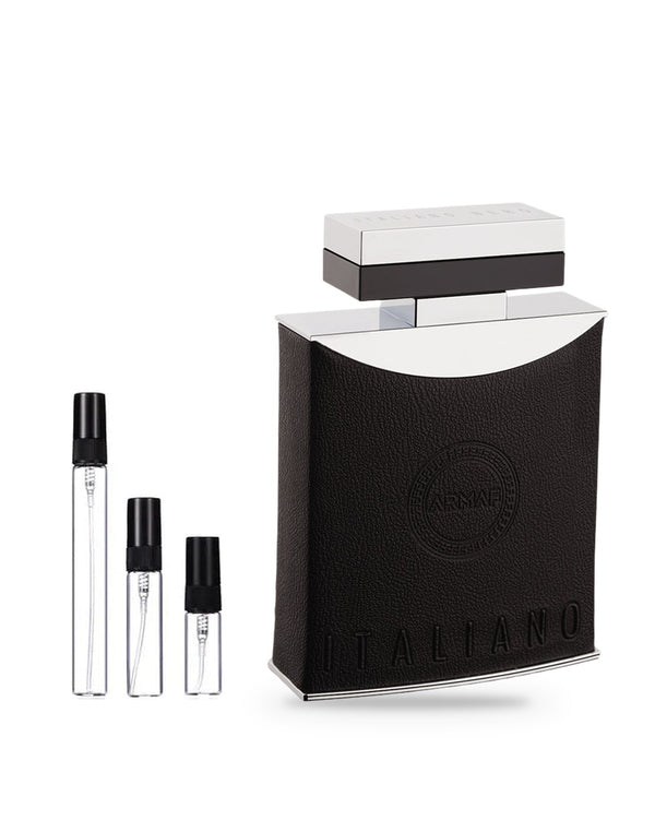 Armaf Italiano Nero Ummo Man sample – decant in a glass spray vial (2, 5 or 10 ml)
