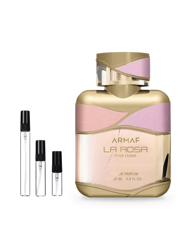 Armaf La Rosa Woman sample – decant in a glass spray vial (2, 5 or 10 ml)