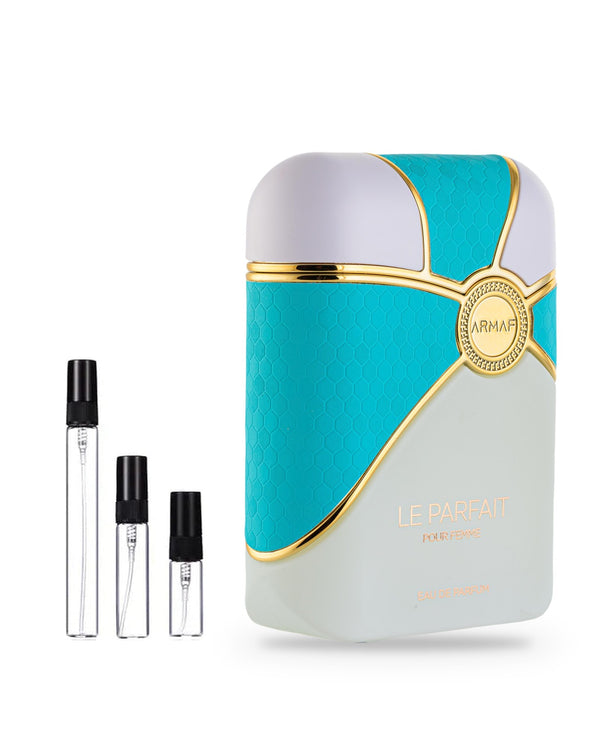 Armaf Le Parfait Azure Femme sample – decant in a glass spray vial (2, 5 or 10 ml)