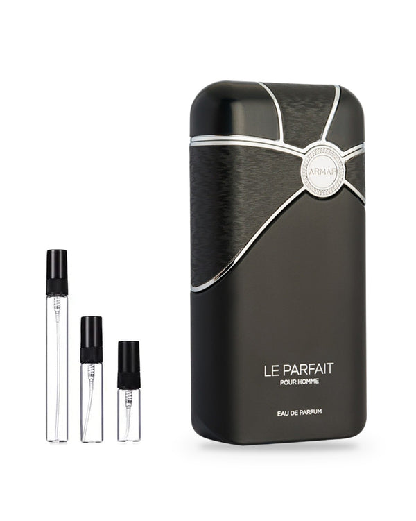 Armaf Le Parfait Man sample – decant in a glass spray vial (2, 5 or 10 ml)