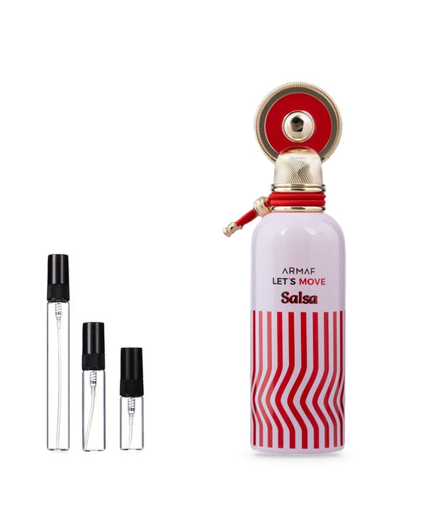Armaf Let's Move Salsa sample – decant in a glass spray vial (2, 5 or 10 ml)