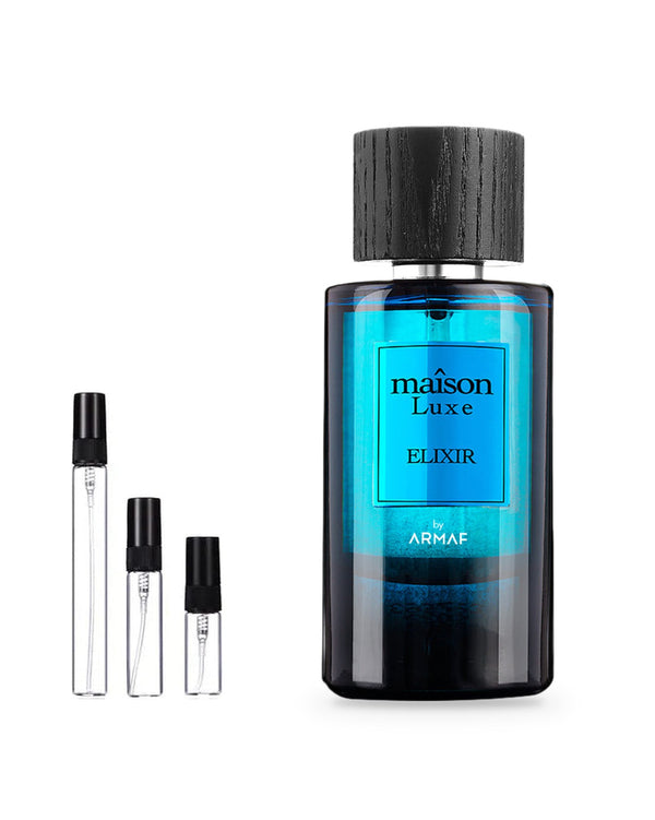 Armaf Maison Luxe Elixir sample – decant in a glass spray vial (2, 5 or 10 ml)