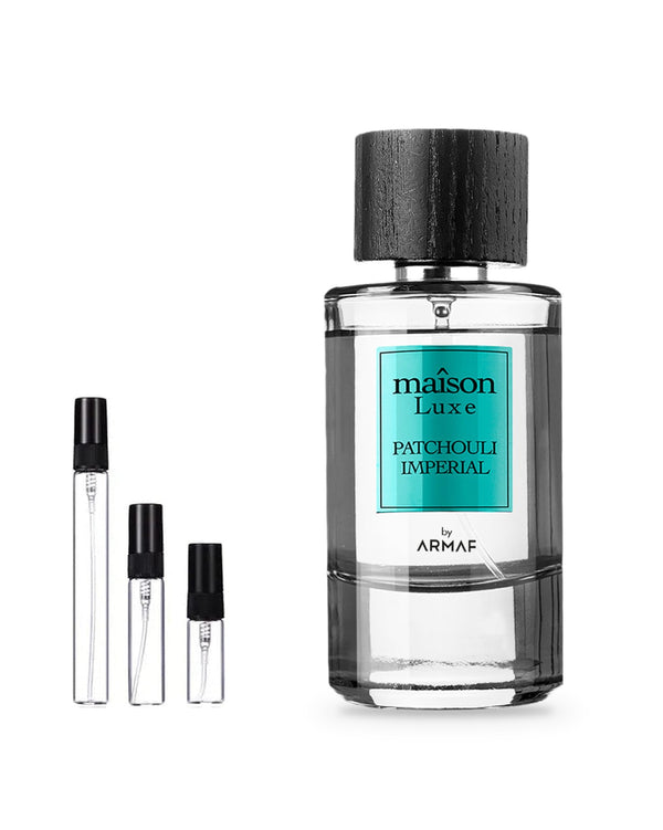 Armaf Maison Luxe Patchouli Imperial sample – decant in a glass spray vial (2, 5 or 10 ml)