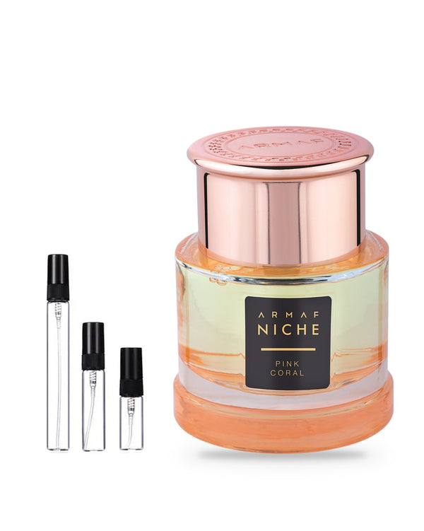 Armaf Niche Pink Coral sample – decant in a glass spray vial (2, 5 or 10 ml)