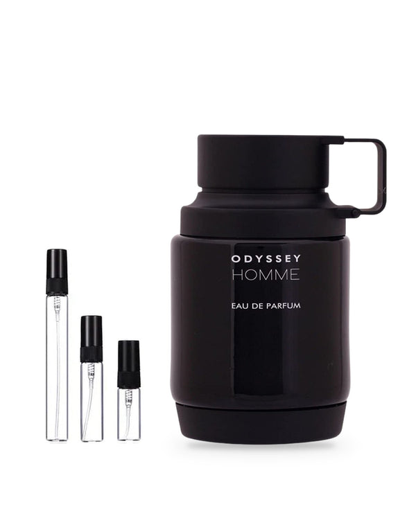 Armaf Odyssey Homme Black sample – decant in a glass spray vial (2, 5 or 10 ml)