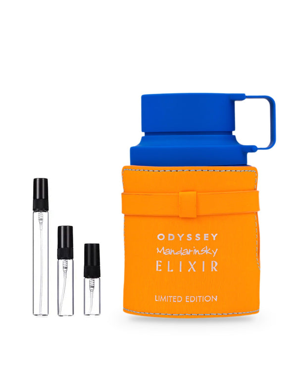 Armaf Odyssey Mandarin Sky Elixir Limited Edition sample – decant in a glass spray vial (2, 5 or 10 ml)