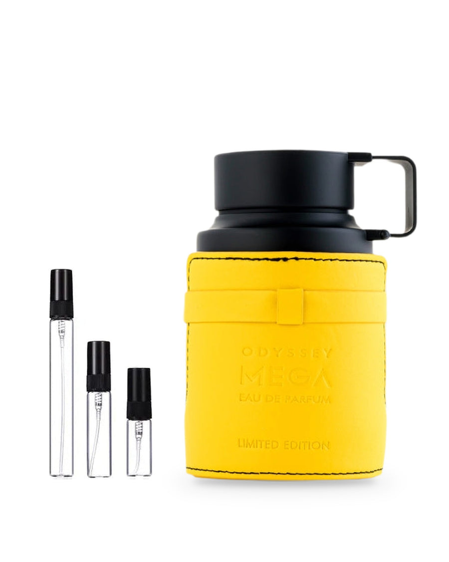 Armaf Odyssey Mega Man sample – decant in a glass spray vial (2, 5 or 10 ml)