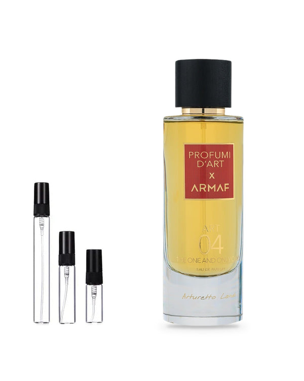 Armaf Profumi D'art 04 the One and Only Oud sample – decant in a glass spray vial (2, 5 or 10 ml)