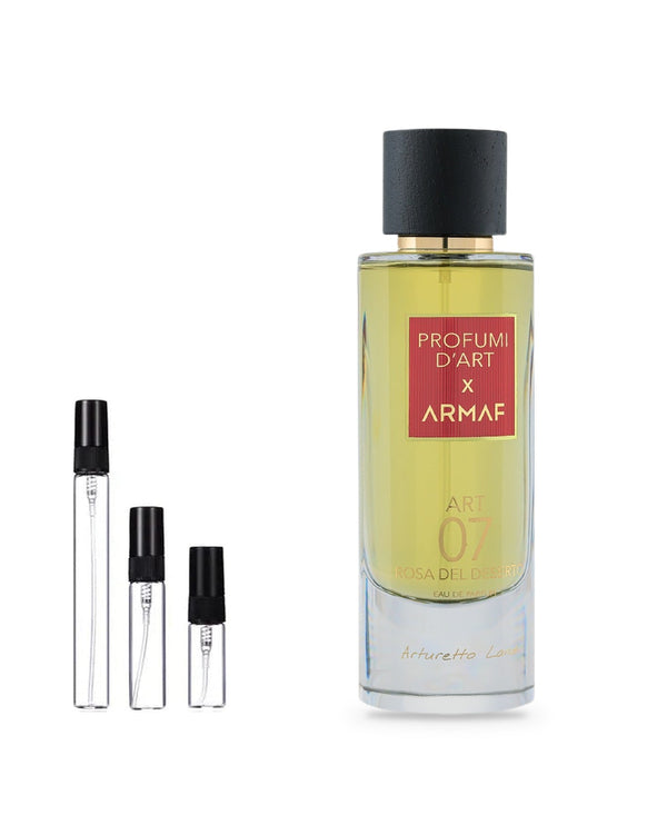 Armaf Profumi D'art 07 Rosa Del Deserto sample – decant in a glass spray vial (2, 5 or 10 ml)