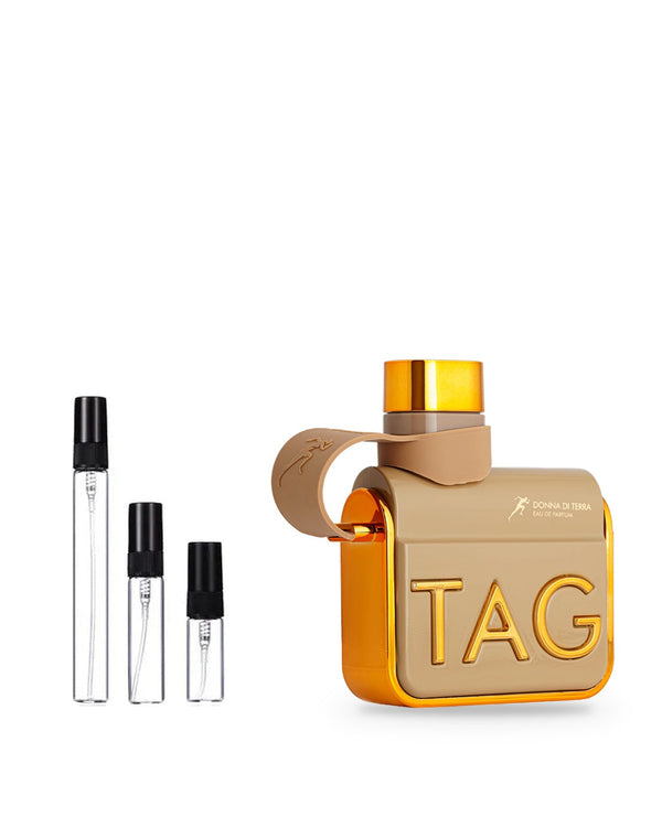 Armaf Tag Her Donna Di Terra Beige sample – decant in a glass spray vial (2, 5 or 10 ml)