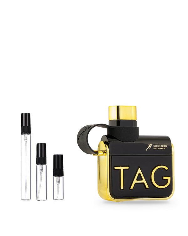 Armaf Tag Him Uomo Nero Black sample – decant in a glass spray vial (2, 5 or 10 ml)