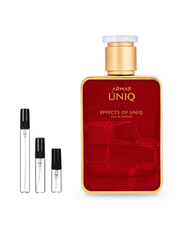 Armaf Uniq Effects of Uniq sample – decant in a glass spray vial (2, 5 or 10 ml)