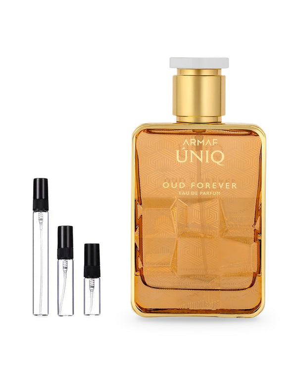 Armaf Uniq Oud Forever sample – decant in a glass spray vial (2, 5 or 10 ml)