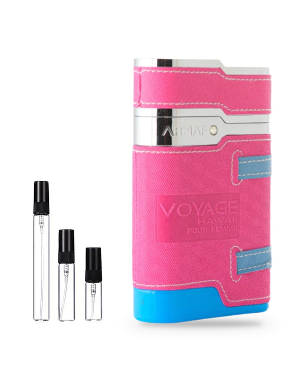 Armaf Voyage Hawaii sample – decant in a glass spray vial (2, 5 or 10 ml)