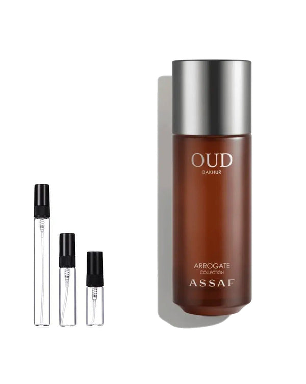 Assaf Arrogate Oud Bakhur sample – decant in a glass spray vial (2, 5 or 10 ml)