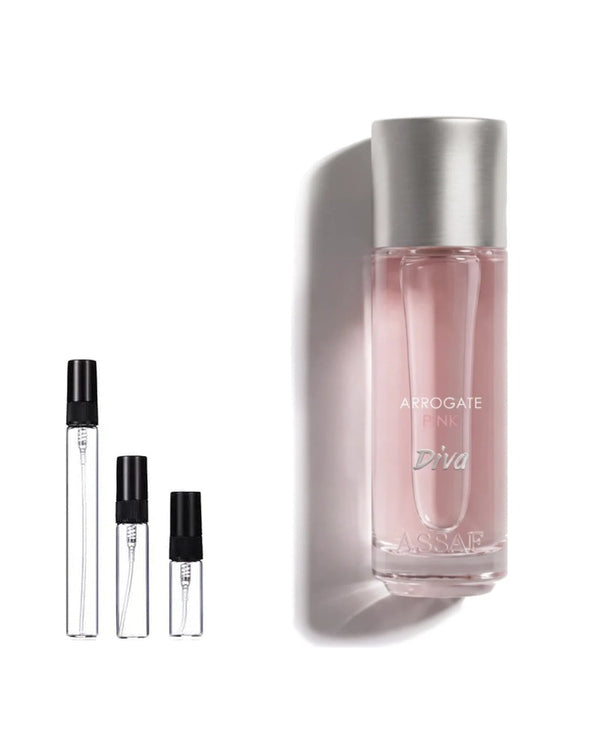Assaf Arrogate Pink Diva sample – decant in a glass spray vial (2, 5 or 10 ml)
