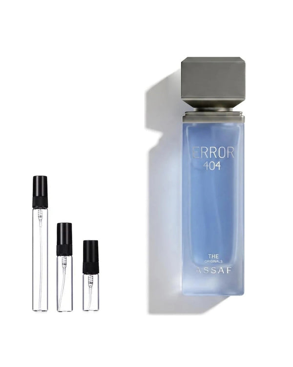 Assaf Error 404 sample – decant in a glass spray vial (2, 5 or 10 ml)