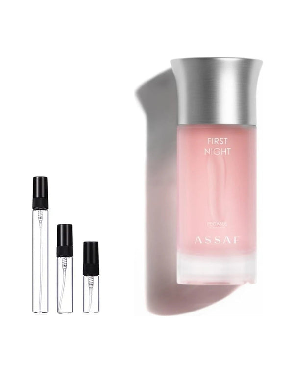 Assaf First Night sample – decant in a glass spray vial (2, 5 or 10 ml)