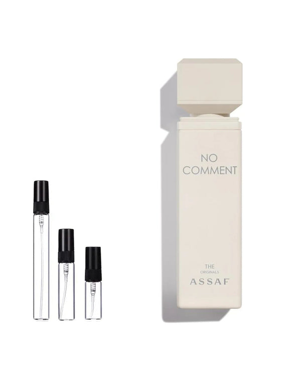 Assaf No Comment sample – decant in a glass spray vial (2, 5 or 10 ml)