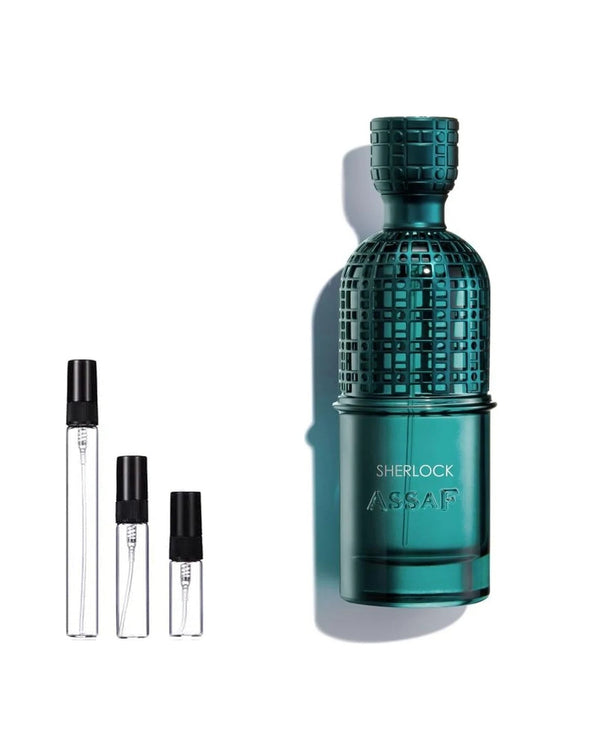 Assaf Sherlock sample – decant in a glass spray vial (2, 5 or 10 ml)