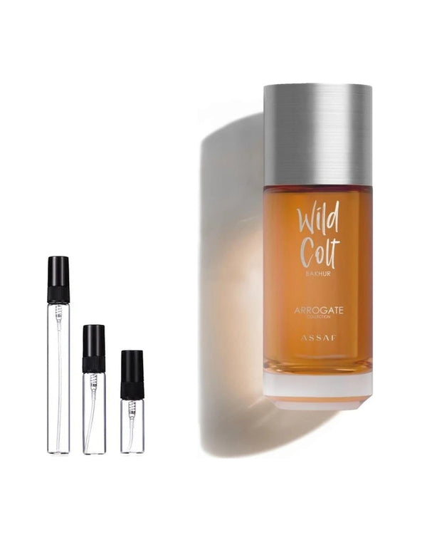 Assaf Wild Colt Bakhur sample – decant in a glass spray vial (2, 5 or 10 ml)