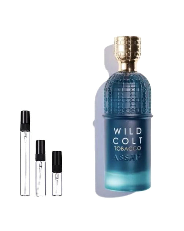 Assaf Wild Colt Tobacco sample – decant in a glass spray vial (2, 5 or 10 ml)