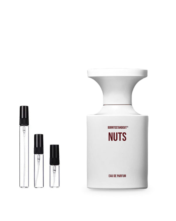 BORNTOSTANDOUT Nuts sample – decant in a glass spray vial (2, 5 or 10 ml)