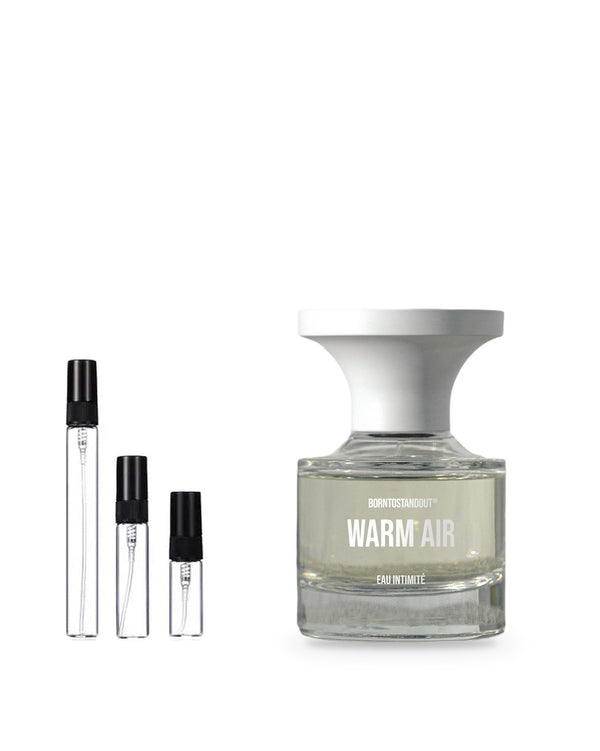 BORNTOSTANDOUT Warm Air sample – decant in a glass spray vial (2, 5 or 10 ml)
