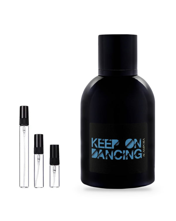 Bruno Acampora Keep On Dancing sample – decant in a glass spray vial (2, 5 or 10 ml)