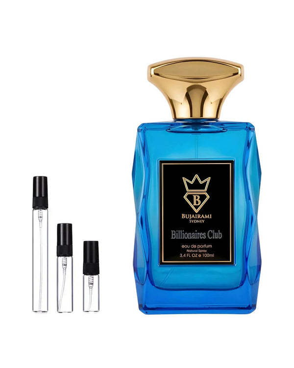 Bujairami Billionaires Club sample – decant in a glass spray vial (2, 5 or 10 ml)